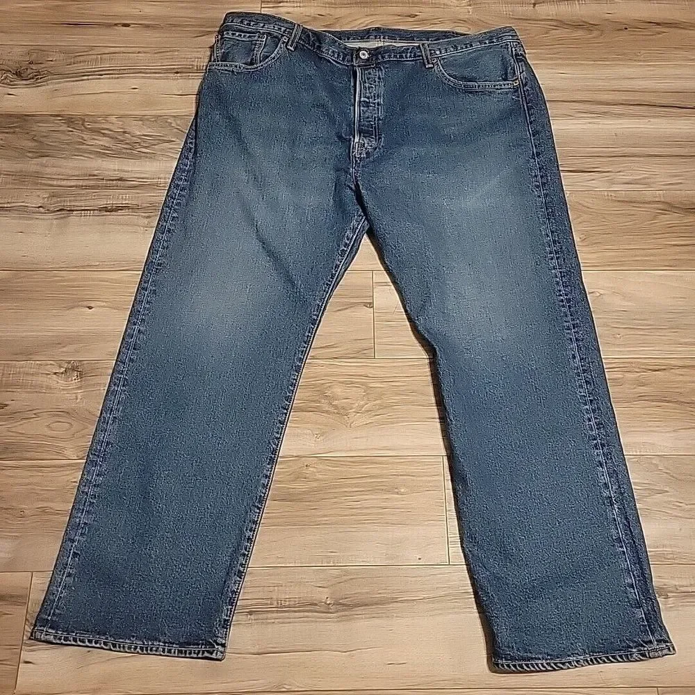Levi's 501 Original Riveted XX Jeans Mens 46x32 Blue BigE Relaxed Straight Denim